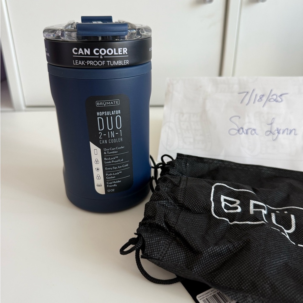 BrüMate Hopsulator Duo 2-in-1 Can Cooler - Matte Navy